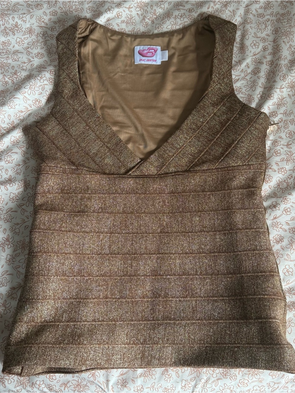 Bye bambi metallic bandage top
